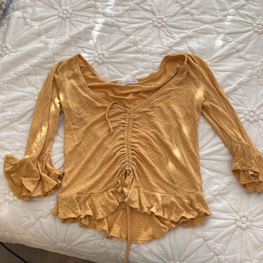 Polka Dot Yellow Shirt